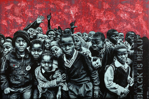 Black is Beautiful, 130 x 195 cm, 2022 © Jef Aérosol