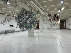 Vue Tripostal, 2023, Tomàs Saraceno, Cloud series, Many suns and worlds, 2016