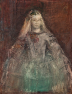 La Ménine blonde, 2011, huile sur toile, atelier de l'artiste, copyright François Pons