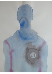 Françoise Pétrovitch, Les supporters, In, 2002-2003, lavis d’encre sur papier, musée des beaux-arts, Calais. Don de l’artiste, 2011 © F. Pétrovitch © Adagp, Paris 2024