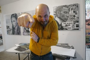 Kelu Abstract dans son atelier (c) Julien Damien