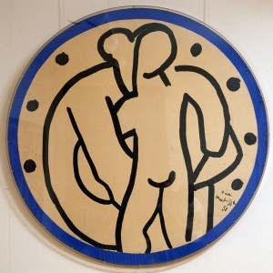 Henri Matisse
"Rosace", 1951
Encre de Chine, gouache sur papier marouflé sur toile, 149,9 x 150,6 cm
© Succession H. Matisse
P