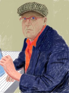 David Hockney, Self Portrait II, 14th March 2012
iPad drawing printed on paper
© David Hockney, Courtesy Galerie Lelong