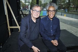Face à la mère - Guy Cassiers et Jean-René Lemoine © Christophe Berlet - noir paysage