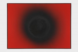 Otto Piene, Rauchbild auf Rot / 1 Volumen, 1962. Collection Kunstmuseen Krefeld © Adagp Paris