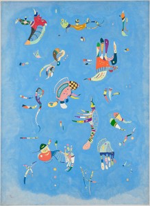 Vassily Kandinsky, Bleu de ciel, 1940. Domaine public. Photo : Centre Pompidou, MNAM-CCI/ Bertrand Prévost/Dist. GrandPalaisRmn