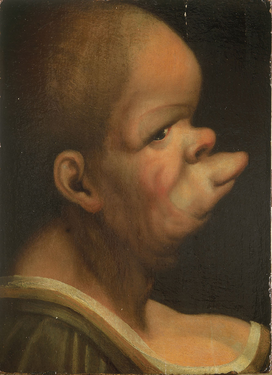 Giovan Paolo-Lomazzo_Grotesk-Head-of-a-Woman-in-Profile