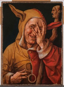 Maître de 1537(Zuidelijke Nederlanden), Le bou􀄰on regardant entre les doigts, ca. 1520,
The Phoebus Foundation, Antwerpen © The Phoebus Foundation