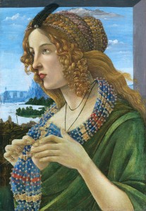 Sandro Botticelli (attribué à), Portrait allégorique d’une femme (probablement
Simonetta Vespucci), ca.1490, © Collection Privée