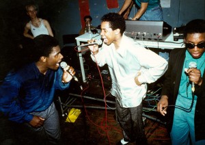 Dynamic 3 MC's at Brixton Fridge London 1985 © Normski _ Museum of Youth Culture