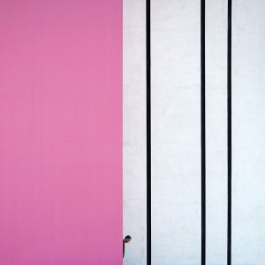 Pink and lines 2016 100 x 100cm