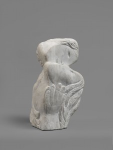 Marc Chagall	Deux têtes à la main ou Deux têtes, une main	circa 1952 - 53	Marbre de Carrare	40 x 24,5 x 21 cm	Collection particulière	©Fabrice Gousset/ © SABAM 2026