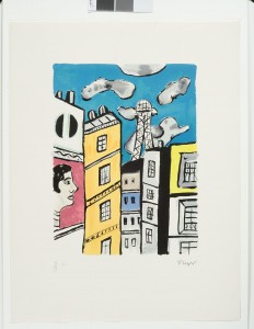 Fernand Léger, La ville, La Tour Eiffel , Paris, Tériade, 1959 Album de 30 lithographies en couleur (c) Philip Bernard - Musée départemental Henri Matisse